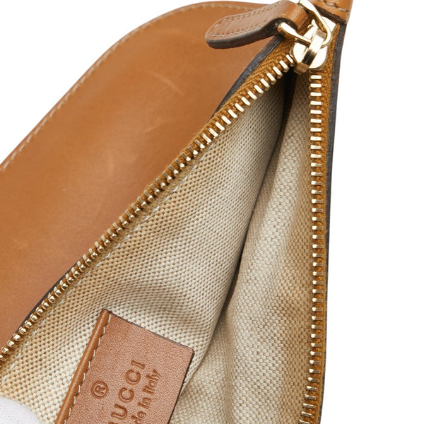 グッチ GGキャンバス ショルダーバッグ トートバッグ 247209 ベージュ ブラウン キャンバス レザー レディース GUCCI 【中古】