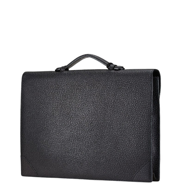 ロエベ アナグラム ブリーフケース ブラック レザー レディース LOEWE 【中古】