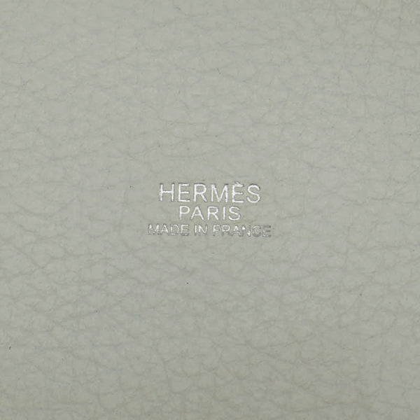 エルメス ピコタンPM ハンドバッグ ホワイト レッド トゴ レディース HERMES 【中古】