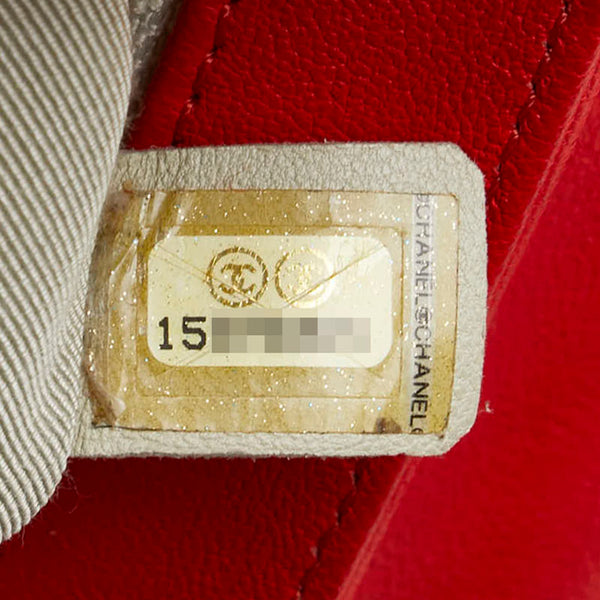 シャネル マトラッセ ココマーク チェーン ショルダーバッグ レッド シルバー レザー レディース CHANEL 【中古】