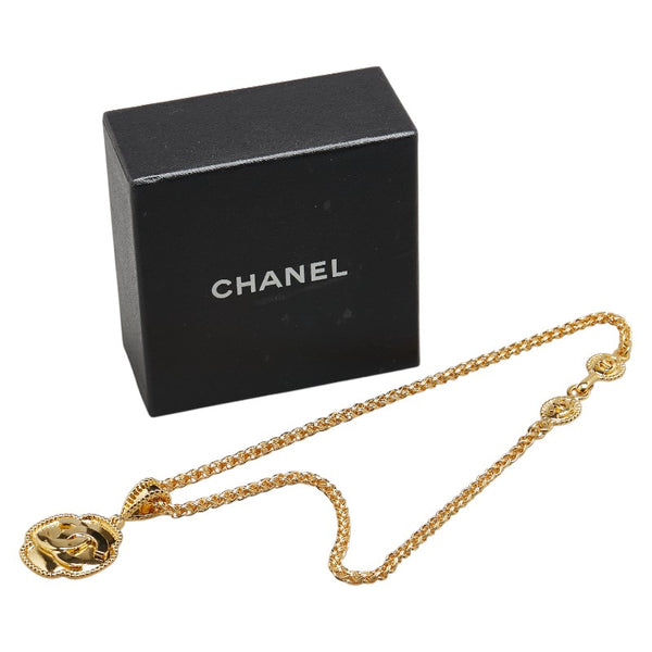 シャネル ヴィンテージ ココマーク チェーン ネックレス ゴールド メッキ レディース CHANEL 【中古】