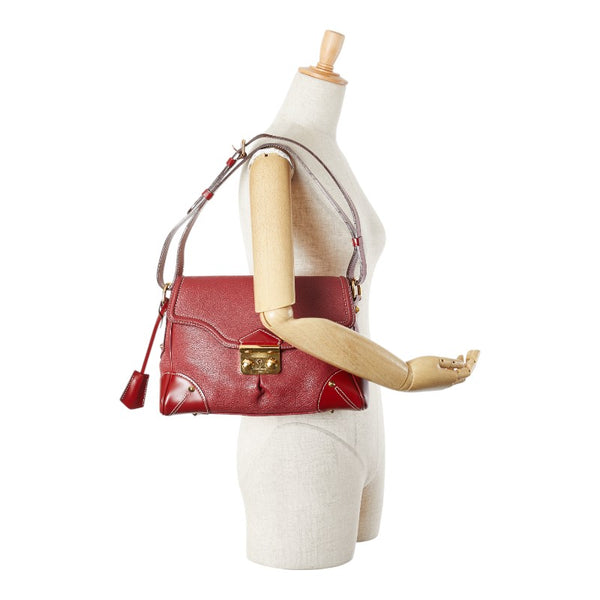 ルイ ヴィトン スハリ レセンシアル ハンドバッグ ワンショルダーバッグ M95846 レッド レザー レディース LOUIS VUITTON 【中古】