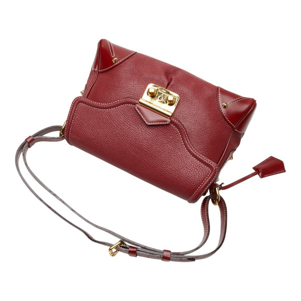 ルイ ヴィトン スハリ レセンシアル ハンドバッグ ワンショルダーバッグ M95846 レッド レザー レディース LOUIS VUITTON 【中古】