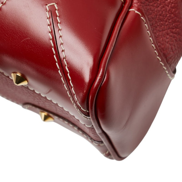 ルイ ヴィトン スハリ レセンシアル ハンドバッグ ワンショルダーバッグ M95846 レッド レザー レディース LOUIS VUITTON 【中古】