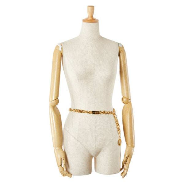 シャネル ココマーク 31 RUE CAMBON PARIS メダル モチーフ チェーン ベルト ゴールド メッキ レディース CHANEL 【中古】