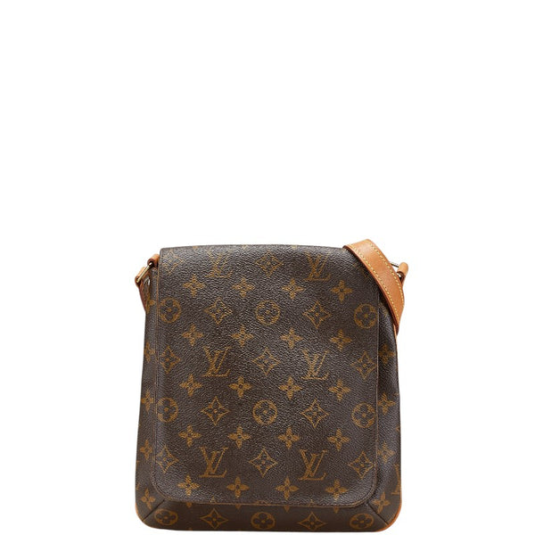 ルイ ヴィトン モノグラム ミュゼットサルサ ショート ショルダーバッグ M51258 ブラウン PVC レザー レディース LOUIS VUITTON 【中古】