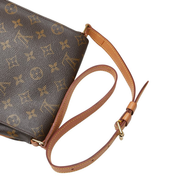 ルイ ヴィトン モノグラム ミュゼットサルサ ショート ショルダーバッグ M51258 ブラウン PVC レザー レディース LOUIS VUITTON 【中古】