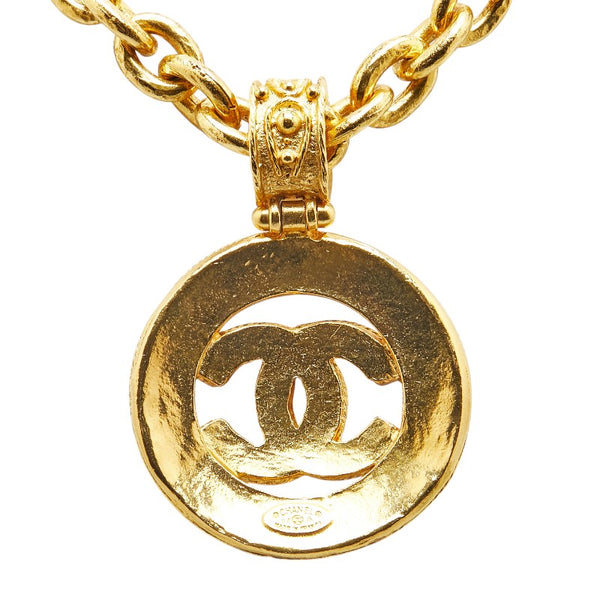 シャネル ヴィンテージ ココマーク ネックレス ゴールド メッキ レディース CHANEL 【中古】