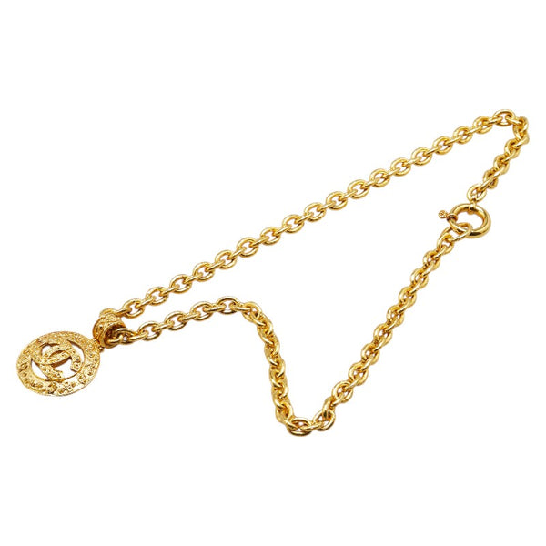 シャネル ヴィンテージ ココマーク ネックレス ゴールド メッキ レディース CHANEL 【中古】