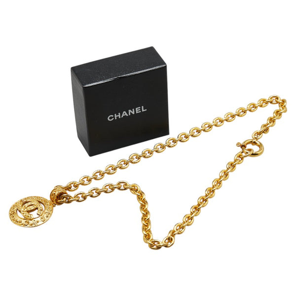 シャネル ヴィンテージ ココマーク ネックレス ゴールド メッキ レディース CHANEL 【中古】