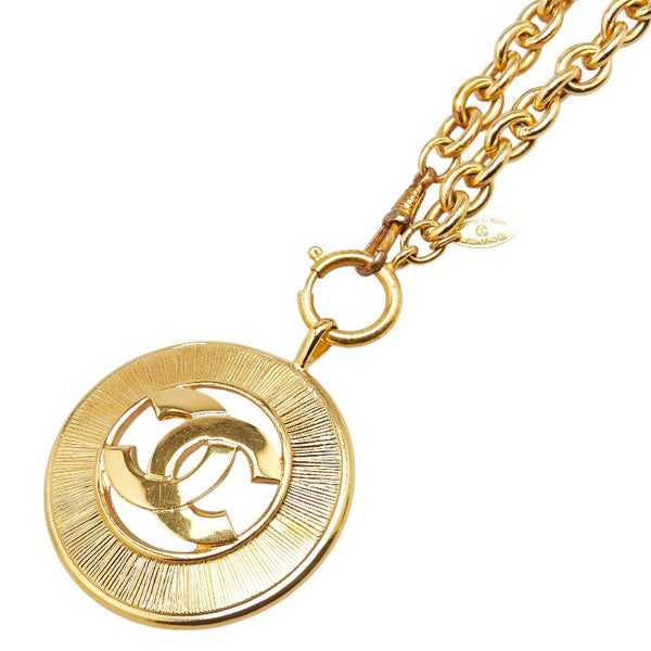 シャネル ヴィンテージ ココマーク ネックレス ゴールド メッキ レディース CHANEL 【中古】