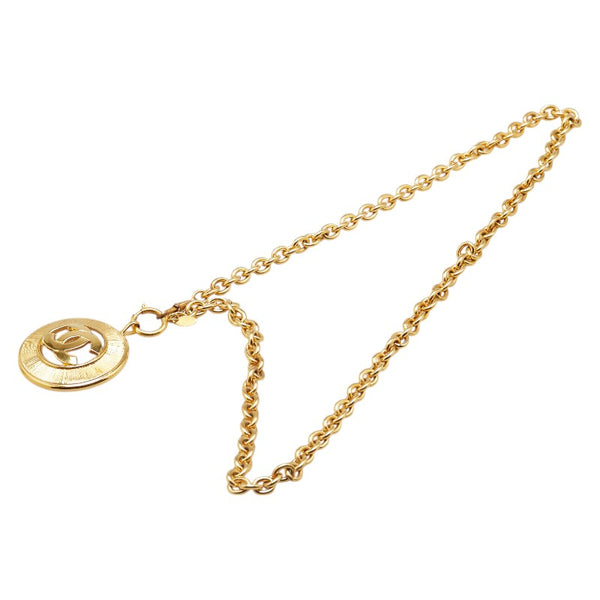 シャネル ヴィンテージ ココマーク ネックレス ゴールド メッキ レディース CHANEL 【中古】