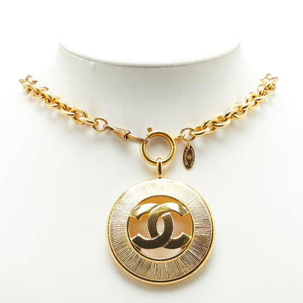 シャネル ヴィンテージ ココマーク ネックレス ゴールド メッキ レディース CHANEL 【中古】