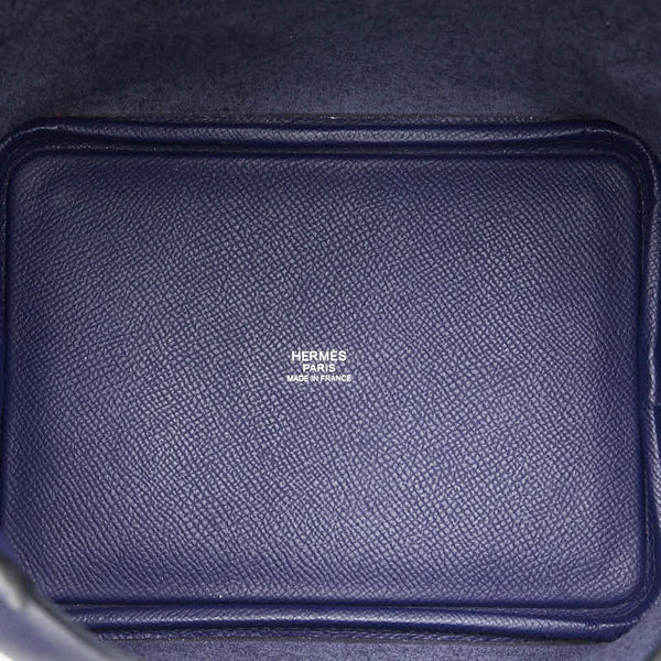 エルメス ピコタンロックPM トレサージュ ハンドバッグ ブルー系 ヴォーエプソン レディース HERMES 【中古】