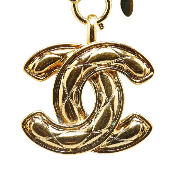 シャネル マトラッセ ココマーク ネックレス ゴールド メッキ レディース CHANEL 【中古】
