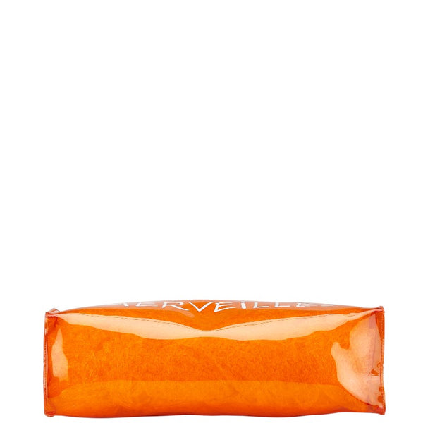 エルメス ビニールケリー 「不思議の国、エルメスへの旅」 ハンドバッグ トートバッグ オレンジ ビニール レディース HERMES 【中古】