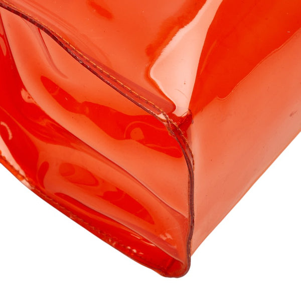 エルメス ビニールケリー 「不思議の国、エルメスへの旅」 ハンドバッグ トートバッグ オレンジ ビニール レディース HERMES 【中古】