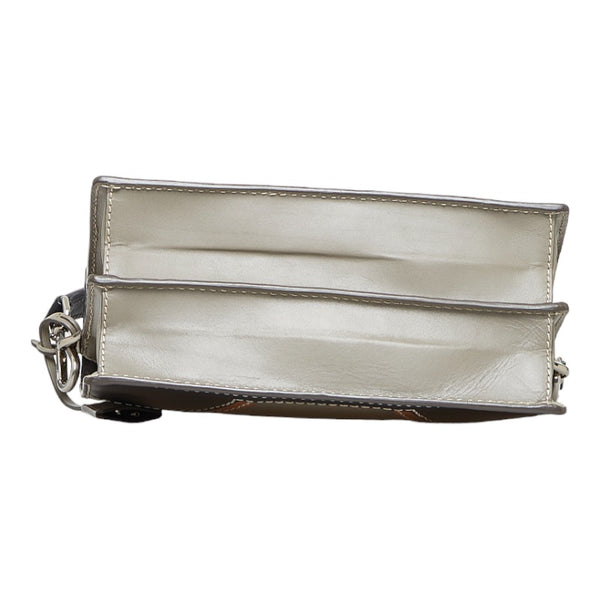 プラダ ハンドバッグ ショルダーバッグ 2WAY グレー マルチカラー レザー レディース PRADA 【中古】