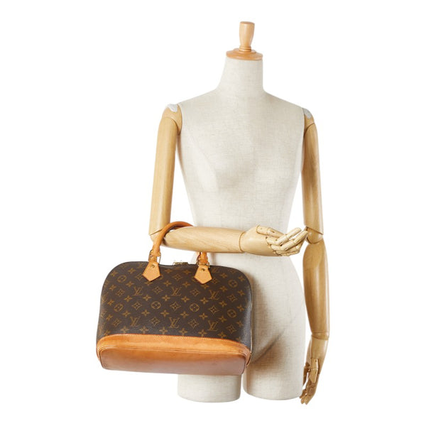 ルイ ヴィトン モノグラム アルマ ハンドバッグ M51130 ブラウン PVC レザー レディース LOUIS VUITTON 【中古】