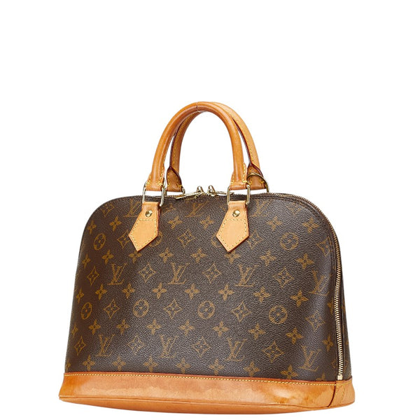 ルイ ヴィトン モノグラム アルマ ハンドバッグ M51130 ブラウン PVC レザー レディース LOUIS VUITTON 【中古】