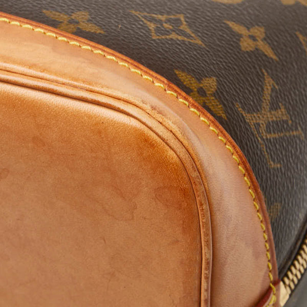 ルイ ヴィトン モノグラム アルマ ハンドバッグ M51130 ブラウン PVC レザー レディース LOUIS VUITTON 【中古】