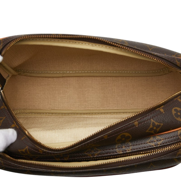 ルイ ヴィトン モノグラム  リポーターPM 斜め掛け ショルダーバッグ  M45254 ブラウン PVC レザー レディース LOUIS VUITTON 【中古】