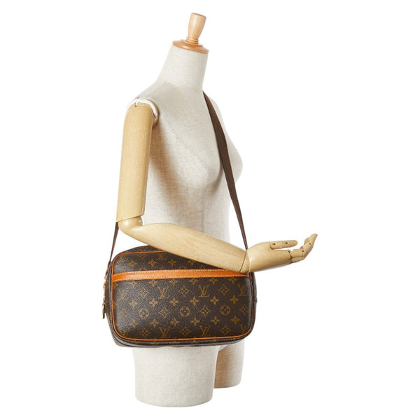 ルイ ヴィトン モノグラム  リポーターPM 斜め掛け ショルダーバッグ  M45254 ブラウン PVC レザー レディース LOUIS VUITTON 【中古】