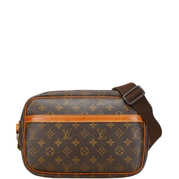 ルイ ヴィトン モノグラム  リポーターPM 斜め掛け ショルダーバッグ  M45254 ブラウン PVC レザー レディース LOUIS VUITTON 【中古】