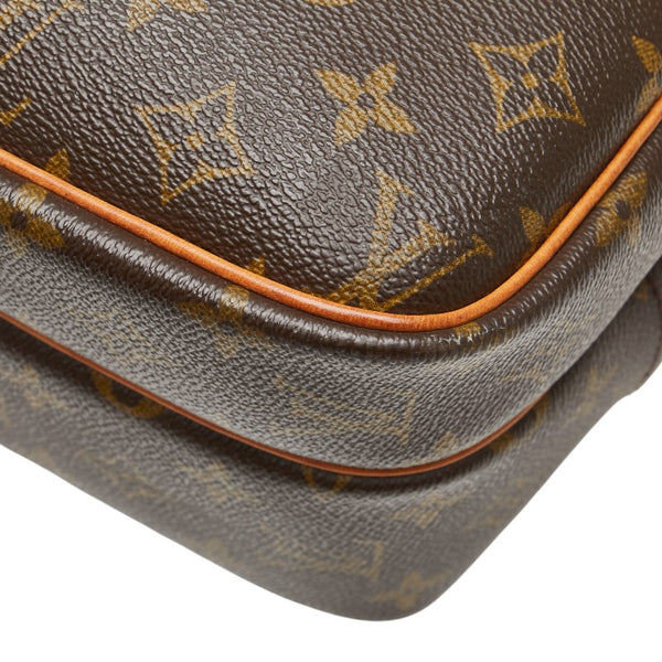 ルイ ヴィトン モノグラム  リポーターPM 斜め掛け ショルダーバッグ  M45254 ブラウン PVC レザー レディース LOUIS VUITTON 【中古】