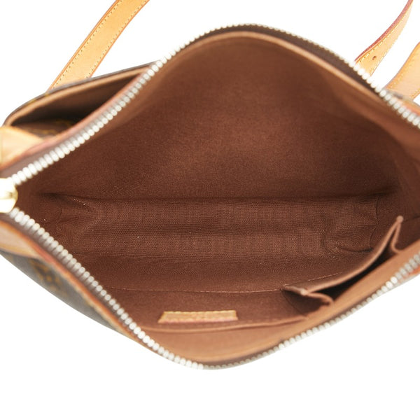 ルイ ヴィトン モノグラム オデオンPM 斜め掛け ショルダーバッグ  M56390 ブラウン PVC レザー レディース LOUIS VUITTON 【中古】