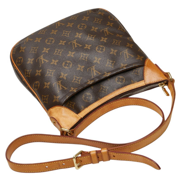ルイ ヴィトン モノグラム オデオンPM 斜め掛け ショルダーバッグ  M56390 ブラウン PVC レザー レディース LOUIS VUITTON 【中古】