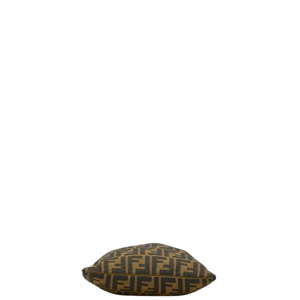 フェンディ ズッカ トートバッグ ハンドバッグ カーキ ブラウン キャンバス レザー レディース FENDI 【中古】
