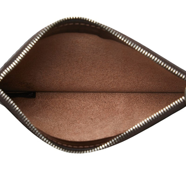 フェンディ ズッカ トートバッグ ハンドバッグ カーキ ブラウン キャンバス レザー レディース FENDI 【中古】