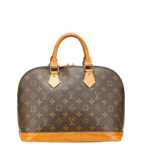 ルイ ヴィトン モノグラム アルマ ハンドバッグ M51130 ブラウン PVC レザー レディース LOUIS VUITTON 【中古】
