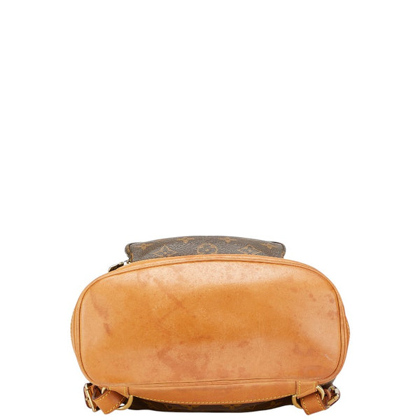 ルイ ヴィトン モノグラム モンスリMM リュック バックパック M51136 ブラウン PVC レザー レディース LOUIS VUITTON 【中古】