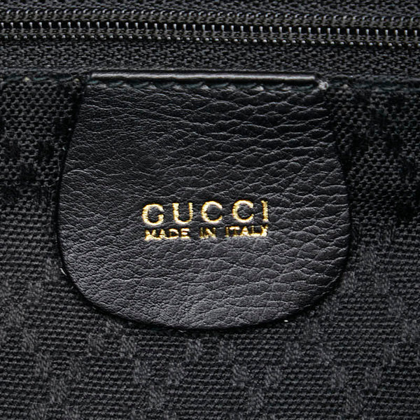 グッチ バンブー リュック バックパック 003 1998 ブラック レザー レディース GUCCI 【中古】