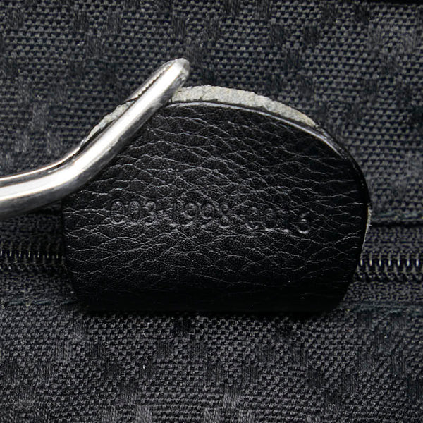 グッチ バンブー リュック バックパック 003 1998 ブラック レザー レディース GUCCI 【中古】