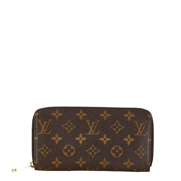 ルイ ヴィトン モノグラム ジッピーウォレット ラウンドファスナー 長財布 M60017 ブラウン PVC レザー レディース LOUIS VUITTON 【中古】