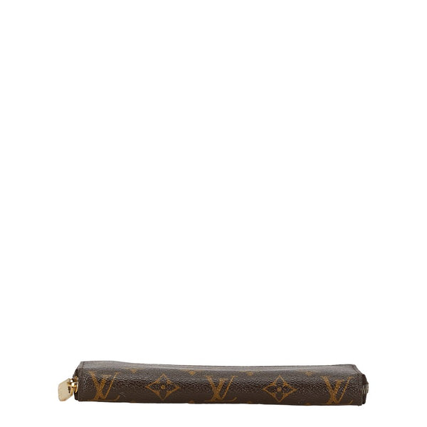 ルイ ヴィトン モノグラム ジッピーウォレット ラウンドファスナー 長財布 M60017 ブラウン PVC レザー レディース LOUIS VUITTON 【中古】