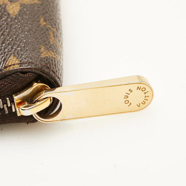ルイ ヴィトン モノグラム ジッピーウォレット ラウンドファスナー 長財布 M60017 ブラウン PVC レザー レディース LOUIS VUITTON 【中古】