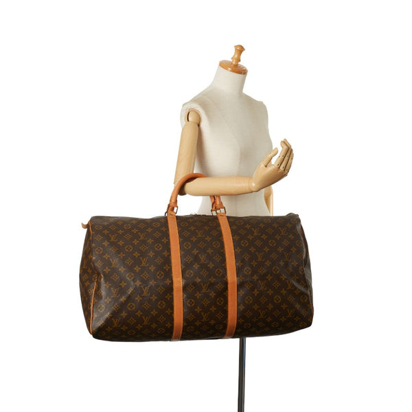 ルイ ヴィトン モノグラム キーポル60 ボストンバッグ トラベルバッグ M41422 ブラウン PVC レザー レディース LOUIS VUITTON 【中古】