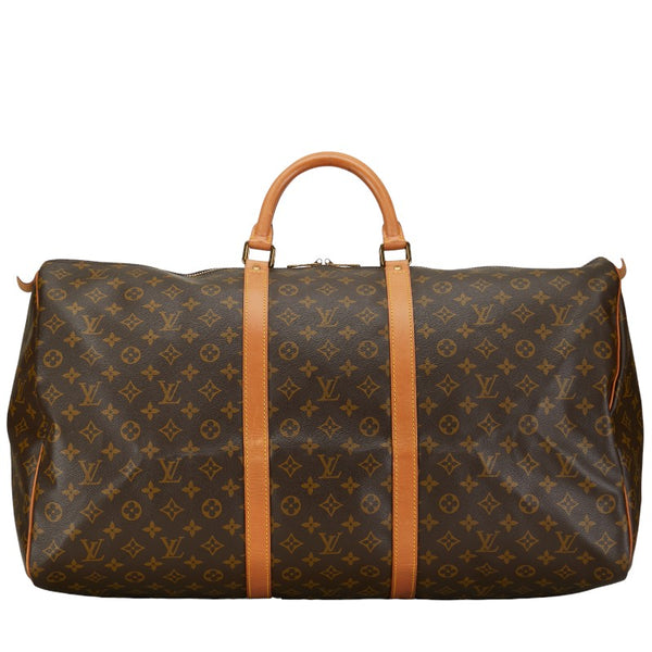 ルイ ヴィトン モノグラム キーポル60 ボストンバッグ トラベルバッグ M41422 ブラウン PVC レザー レディース LOUIS VUITTON 【中古】