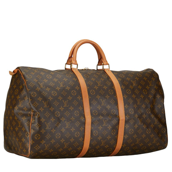ルイ ヴィトン モノグラム キーポル60 ボストンバッグ トラベルバッグ M41422 ブラウン PVC レザー レディース LOUIS VUITTON 【中古】