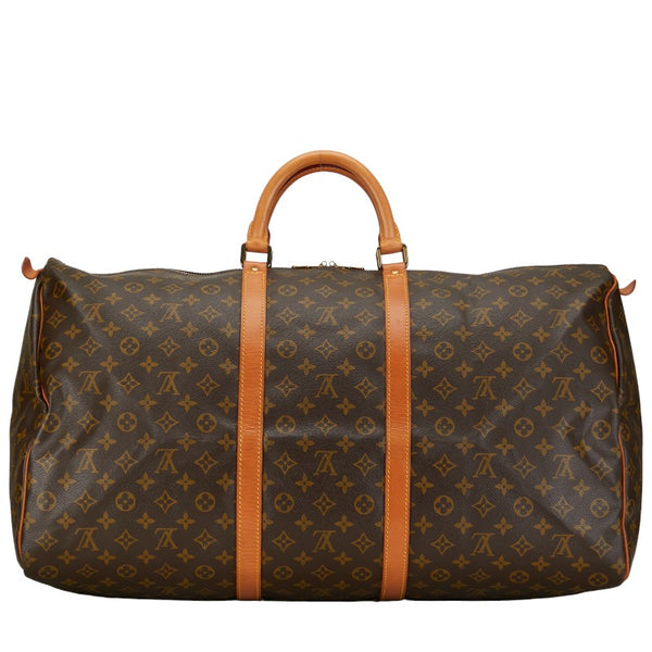 ルイ ヴィトン モノグラム キーポル60 ボストンバッグ トラベルバッグ M41422 ブラウン PVC レザー レディース LOUIS VUITTON 【中古】