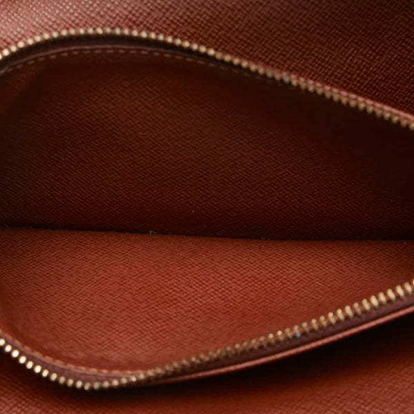ルイ ヴィトン モノグラム ポシェット ポルト モネ クレディ 長財布 M61725 ブラウン PVC レザー レディース LOUIS VUITTON 【中古】
