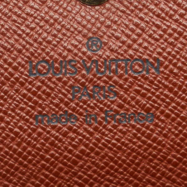 ルイ ヴィトン モノグラム ポシェット ポルト モネ クレディ 長財布 M61725 ブラウン PVC レザー レディース LOUIS VUITTON 【中古】