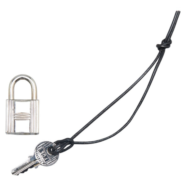 エルメス カデナ 南京錠 キー セット シルバー メタル レディース HERMES 【中古】