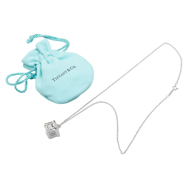 ティファニー アトラス キューブ ネックレス SV925 シルバー レディース TIFFANY&Co. 【中古】