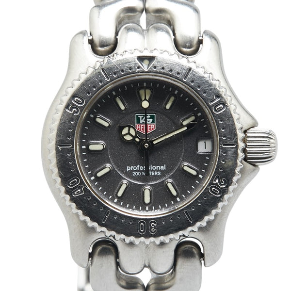 タグホイヤー セル 腕時計 WG1413-0 クオーツ グレー文字盤 ステンレススチール レディース TAG HEUER 【中古】