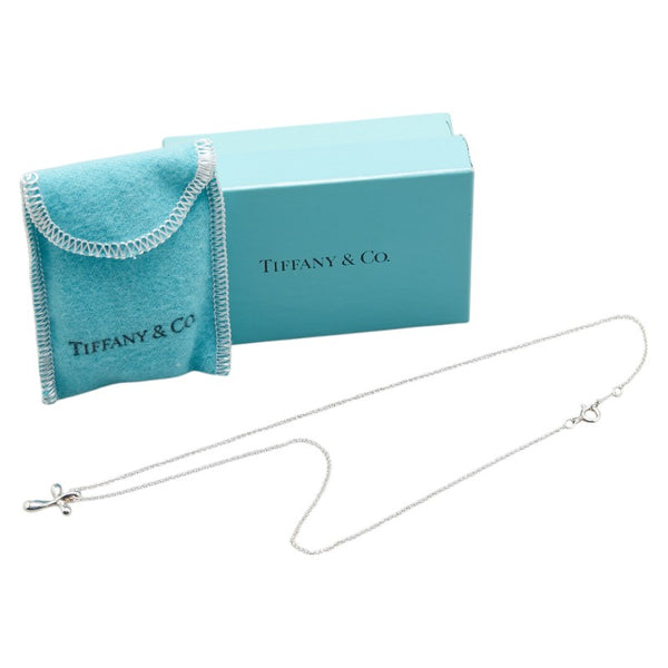 ティファニー エルサ ペレッティ クロス ネックレス SV925 シルバー レディース TIFFANY&Co. 【中古】